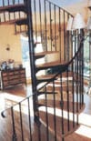 Detail view of wrought iron balustrade on your left Detail view of wrought iron balustrade on your left