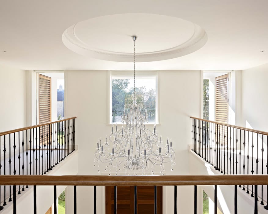 Laleston Metal Balustrades with Wooden Handrail Laleston Metal Balustrades with Wooden Handrail