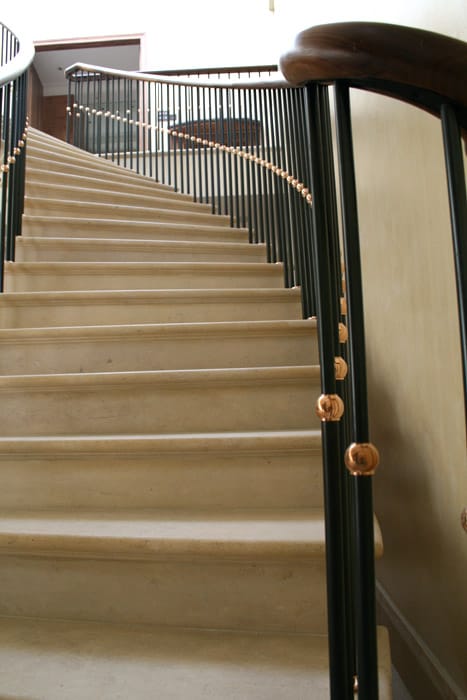 Bespoke Staircase Balustrade with Walnut Handrail Bespoke Staircase Balustrade with Walnut Handrail