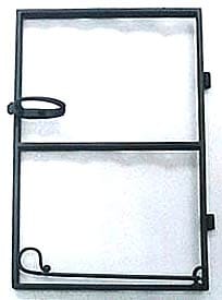 wrought iron window frames