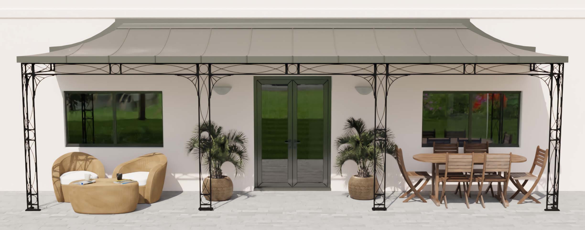 Roseleaf Metal Veranda