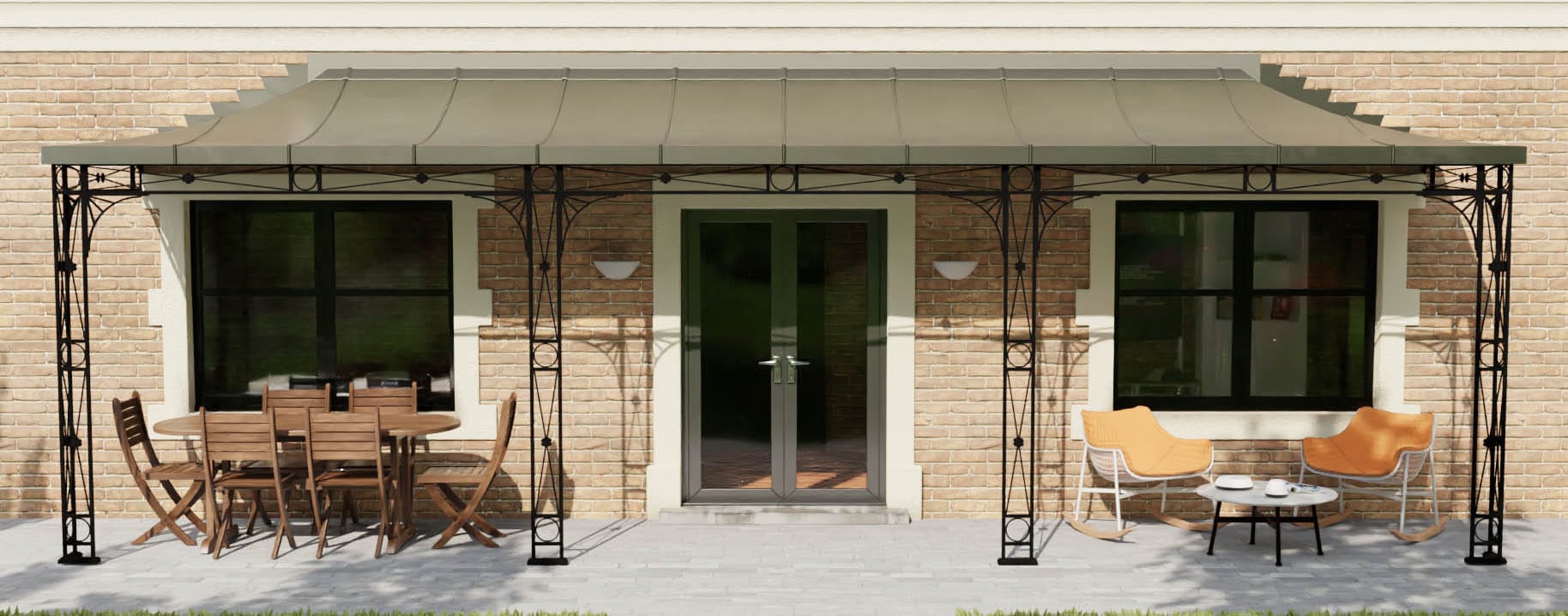Roseleaf Metal Veranda