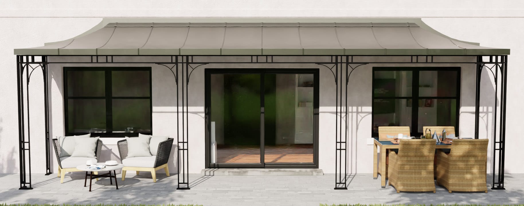 Roseleaf Metal Veranda