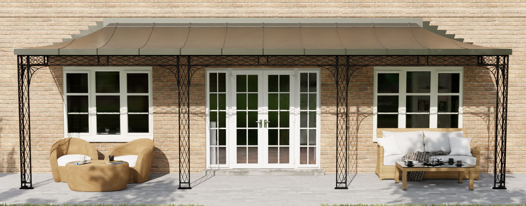 Roseleaf Metal Veranda