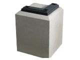 Stone Plinth with Corner Shoe