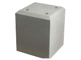 Hand hewn stone plinth