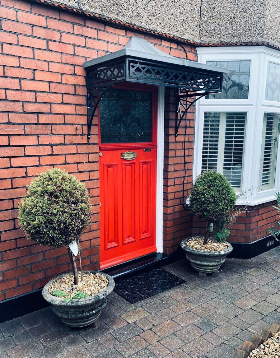 Georgian Door Canopy and Zintec Roof