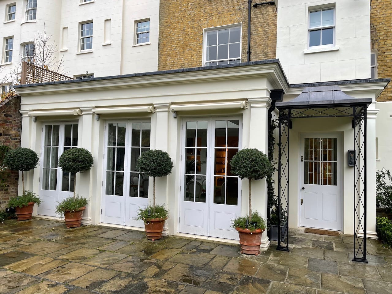 Regency Metal Porch - Fine Iron Georgian Canopy with Zintec Roof