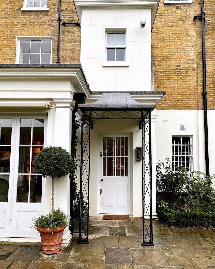 Regency Porch with Lead roof Georgian Canopy with Zintec Roof