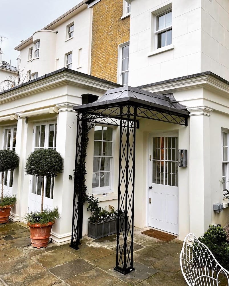 Regency Smoking Canopy edit Georgian Canopy with Zintec Roof