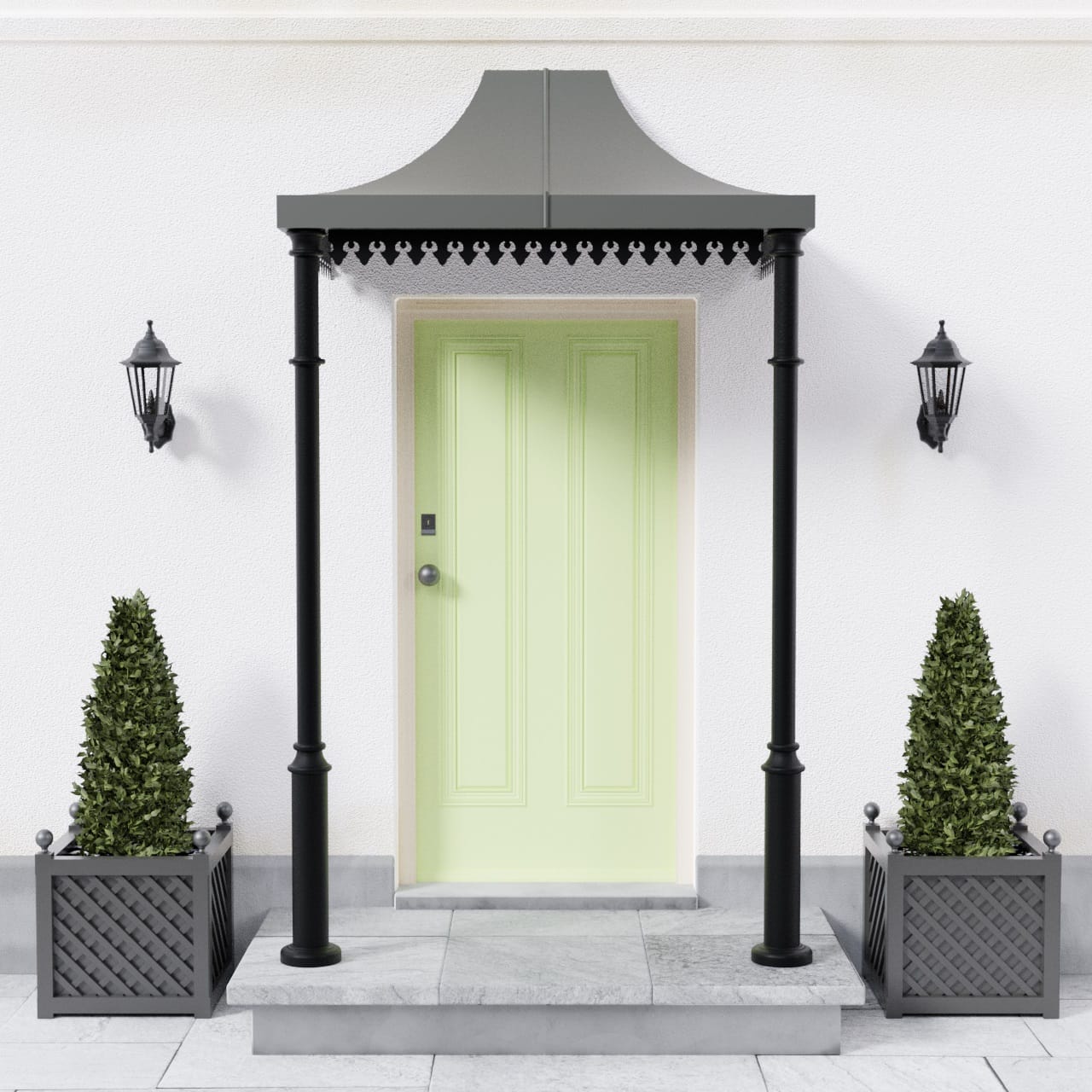P1Front Roseleaf Metal Veranda