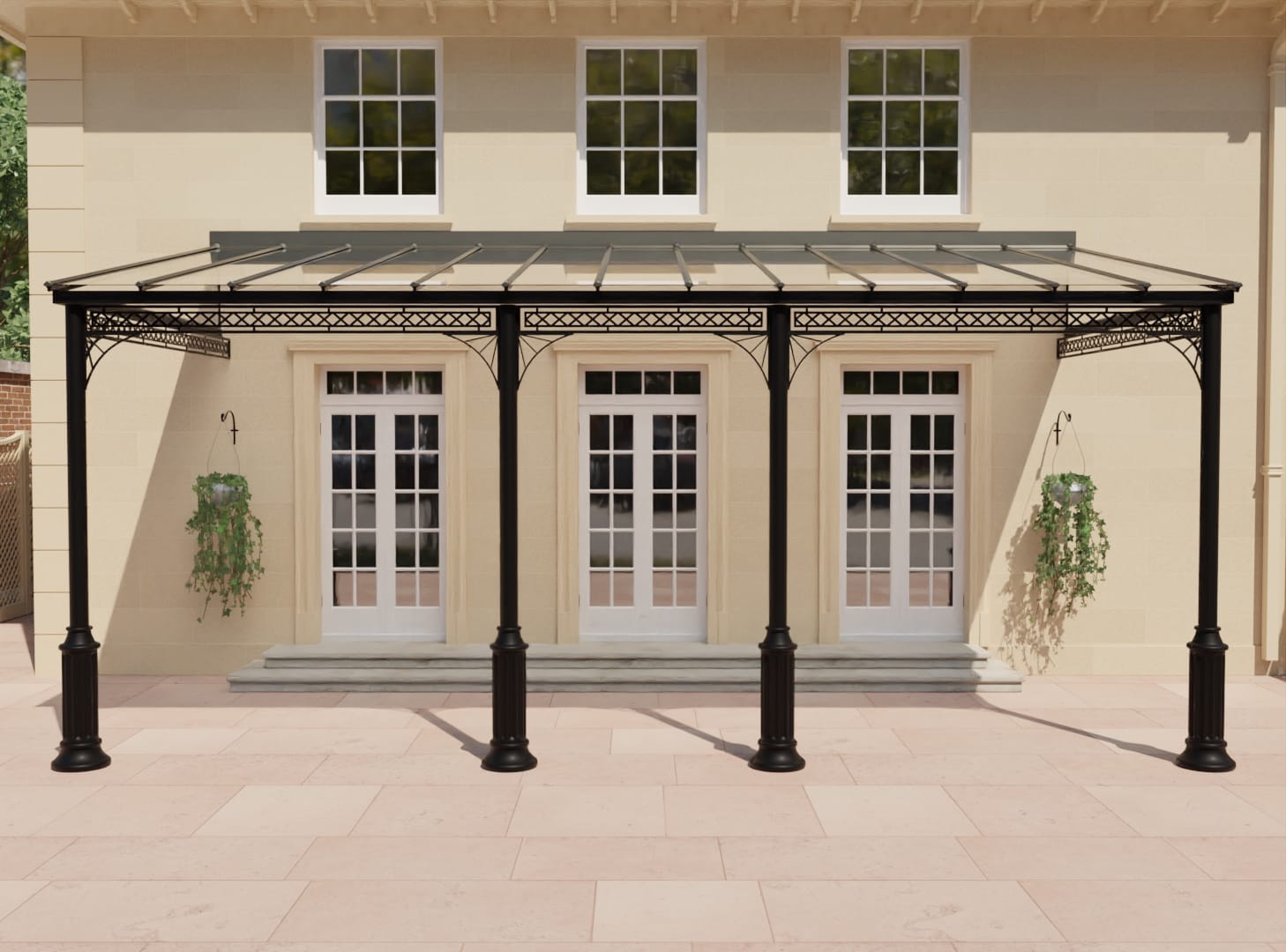 V3Front Roseleaf Metal Veranda