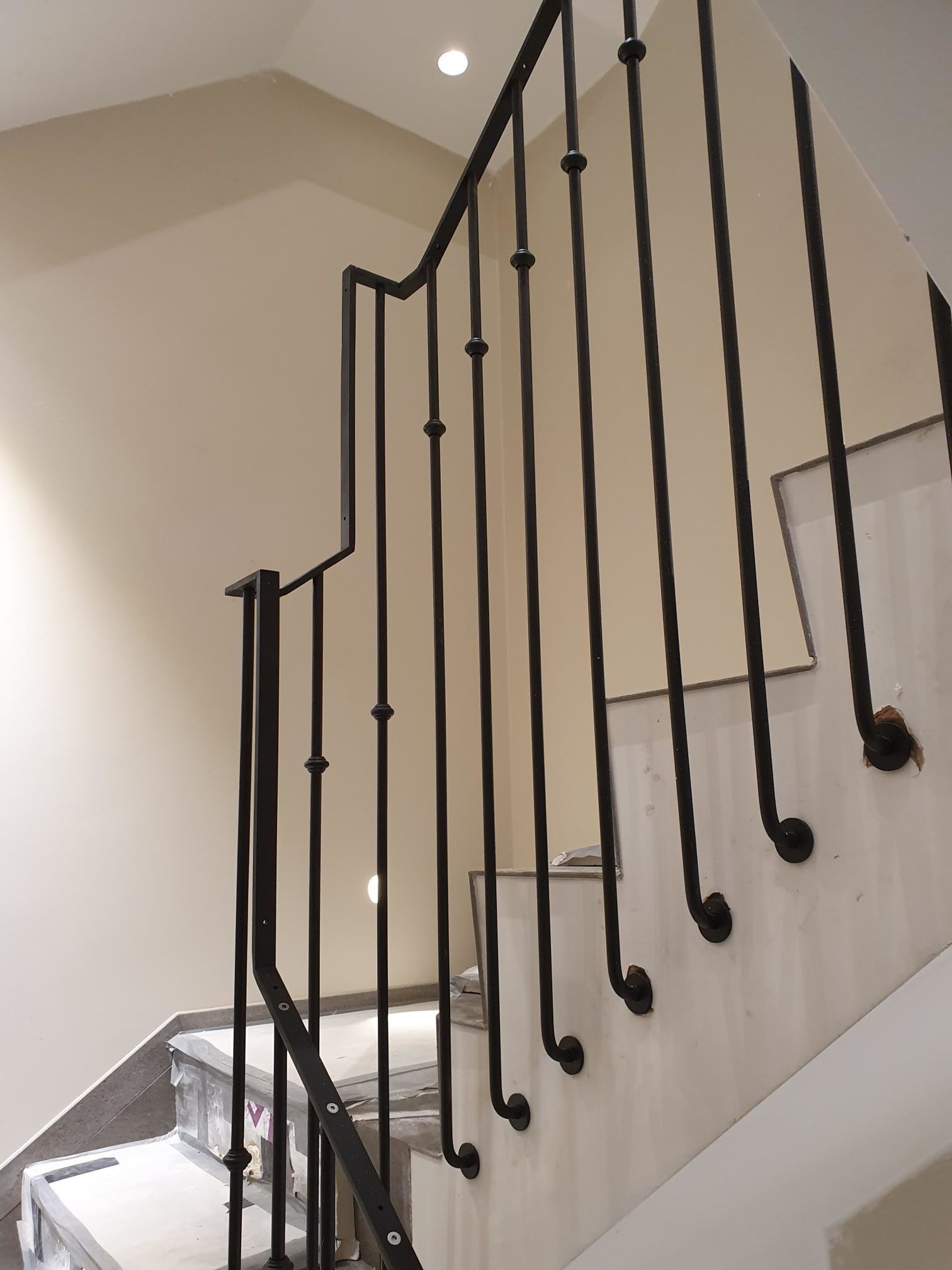 wroughtiron_balustrade_railing_staircase Rear staircase balustrade for large new build 5