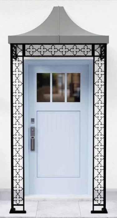 Quatrefoil porch design