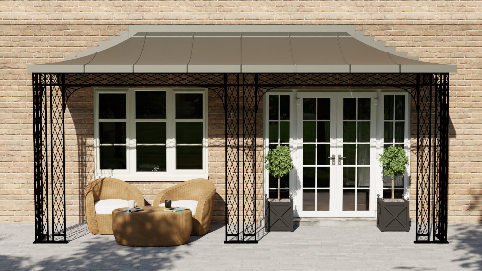 Double Treillage Porch