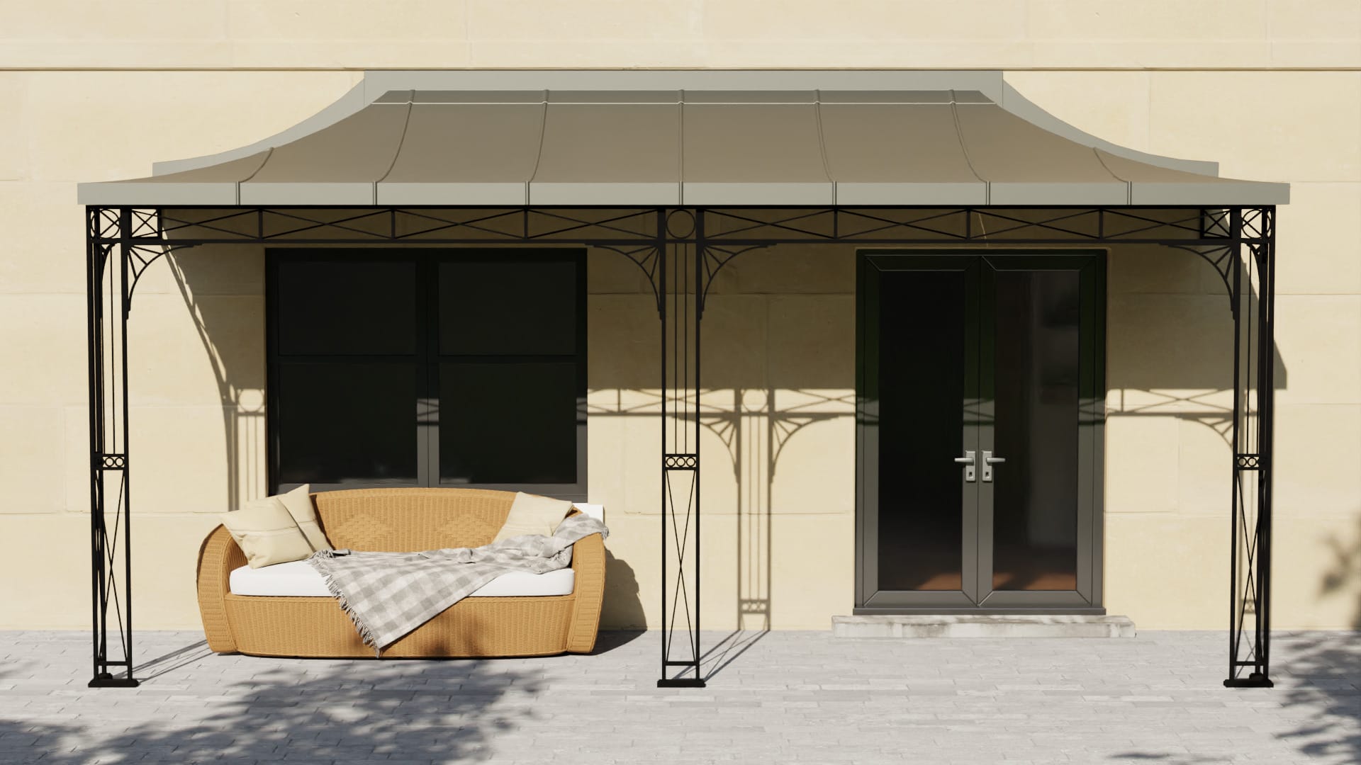 Wentworth Metal Veranda Short Front Wentworth Metal Veranda Short Front