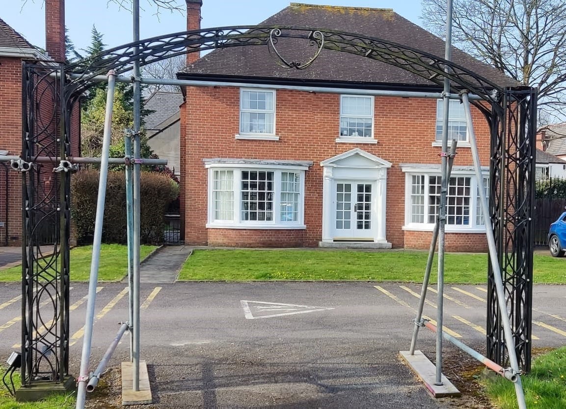 Wrought Iron Overthrow Gate Wrought Iron Overthrow Gate