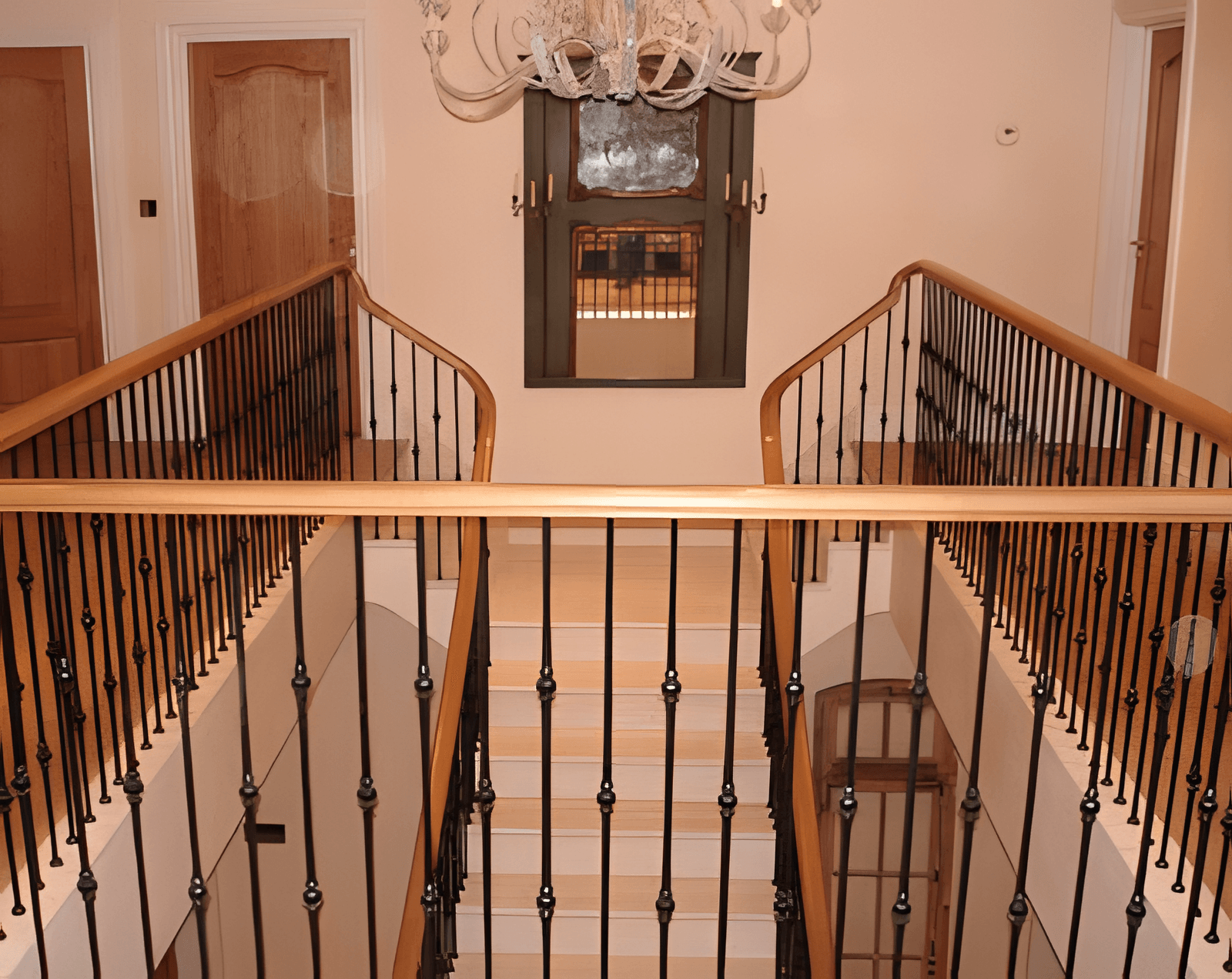 marble_oak_staircase-6_upscayl_4x_upscayl-standard-4x Marble Clad Staircases with Wrought Iron & Oak Balustrade