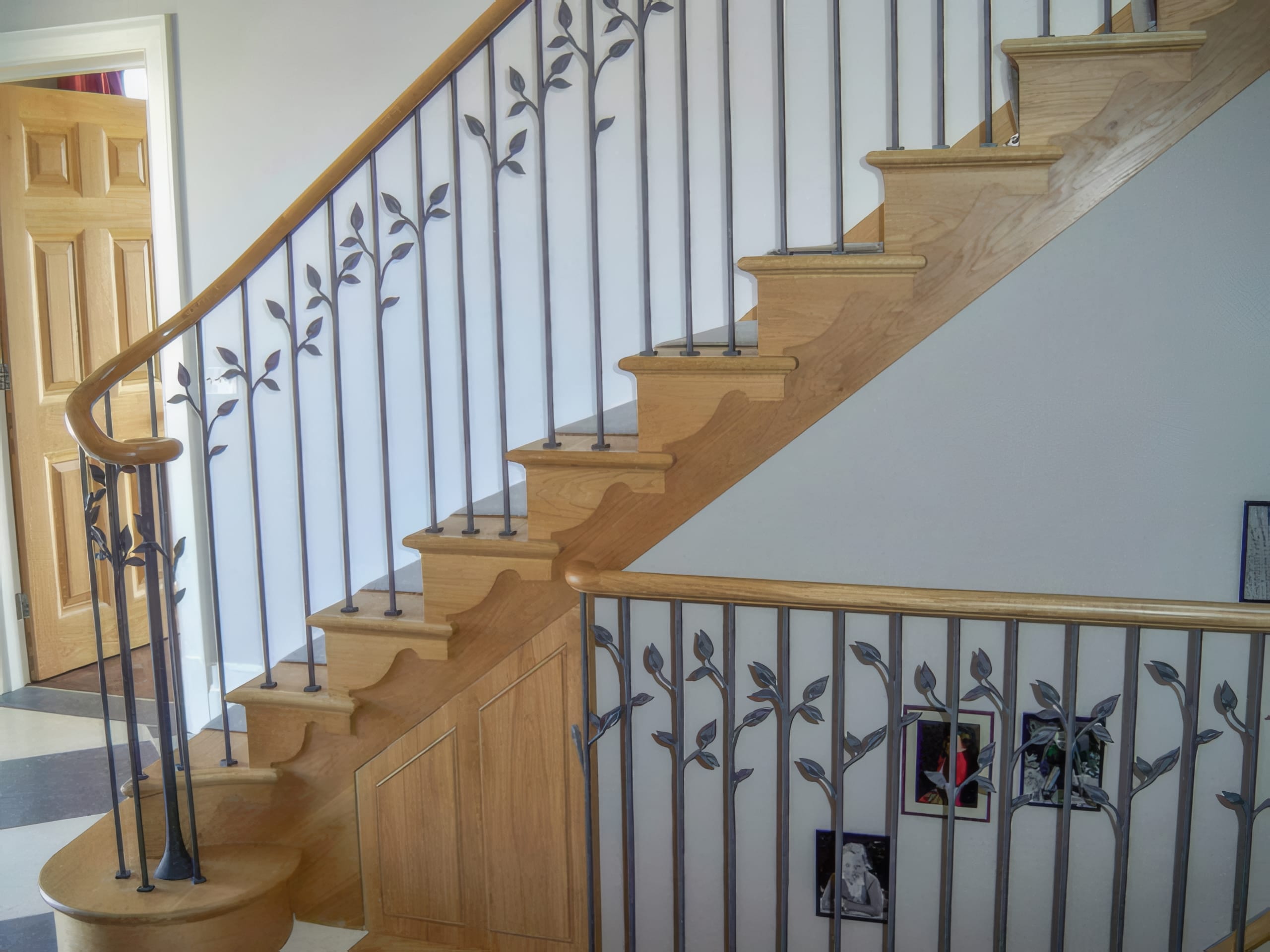 Stair Balustrade for a Sweeping Curved Marble Staircase Stair Balustrade for a Sweeping Curved Marble Staircase