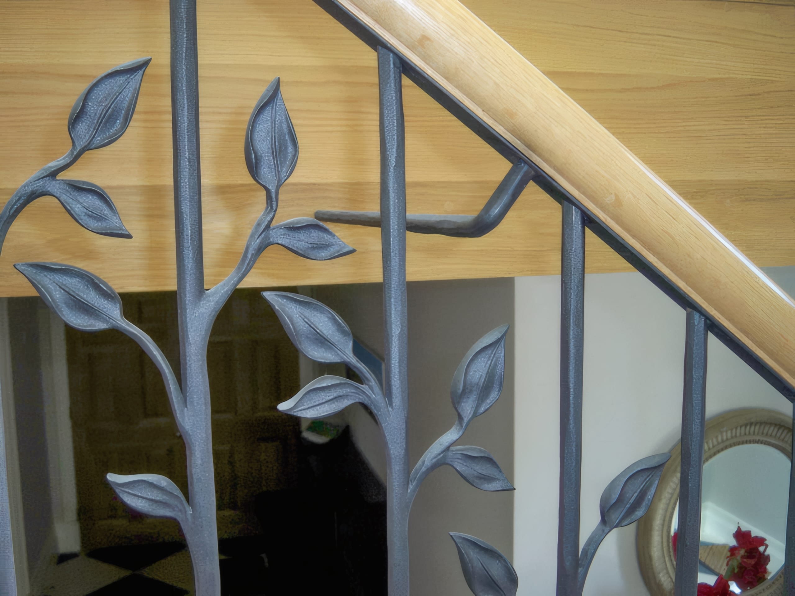 Stair Balustrade for a Sweeping Curved Marble Staircase Stair Balustrade for a Sweeping Curved Marble Staircase