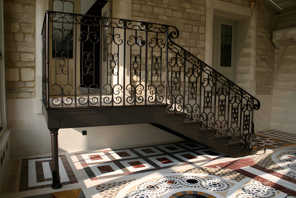 hand_forged_ironwork_upscayl_2x_upscayl-standard-4x Hand Forged Iron Scrollwork - Marble Stair Treads