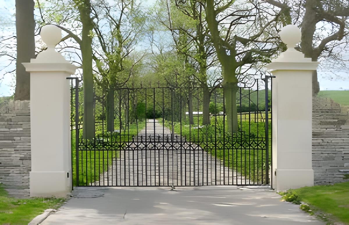 Foxcote house iron gates Ornamental Wrought Ironwork Gates