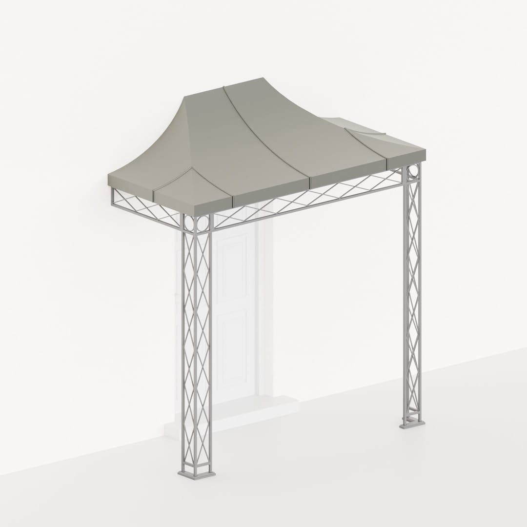 Fine Iron rolled zinc roof for traditional porch and veranda canopies