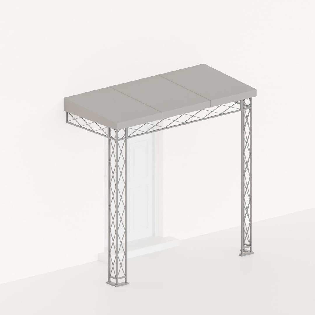 Fine Iron flat rolled zinc roof for lightweight porch and veranda canopies